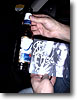 Franco Stanzani's signed ''Black Pearls'' CD and beer bottle slide